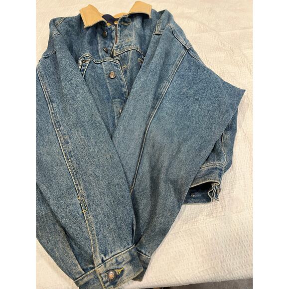 Bugle boy jeans denim jacket men Large vintage - Picture 14 of 14